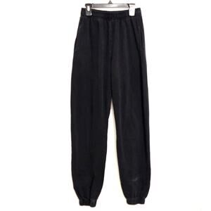 SNDYS. Everyday Luxe Hi-Rise Joggers Sweatpants Washed Black Size 4